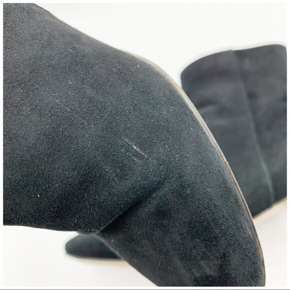 Studiolee Black Suede Crystal Heel Ankle Boots - Picture 11 of 13